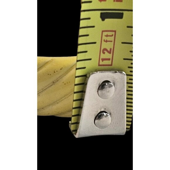 TRIFARI CANARY YELLOW ENAMEL HINGED BANGLE BRACELET 1960s Vintage 7" EUC RARE - Picture 13 of 16